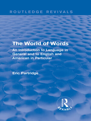 cover image of The World of Words
